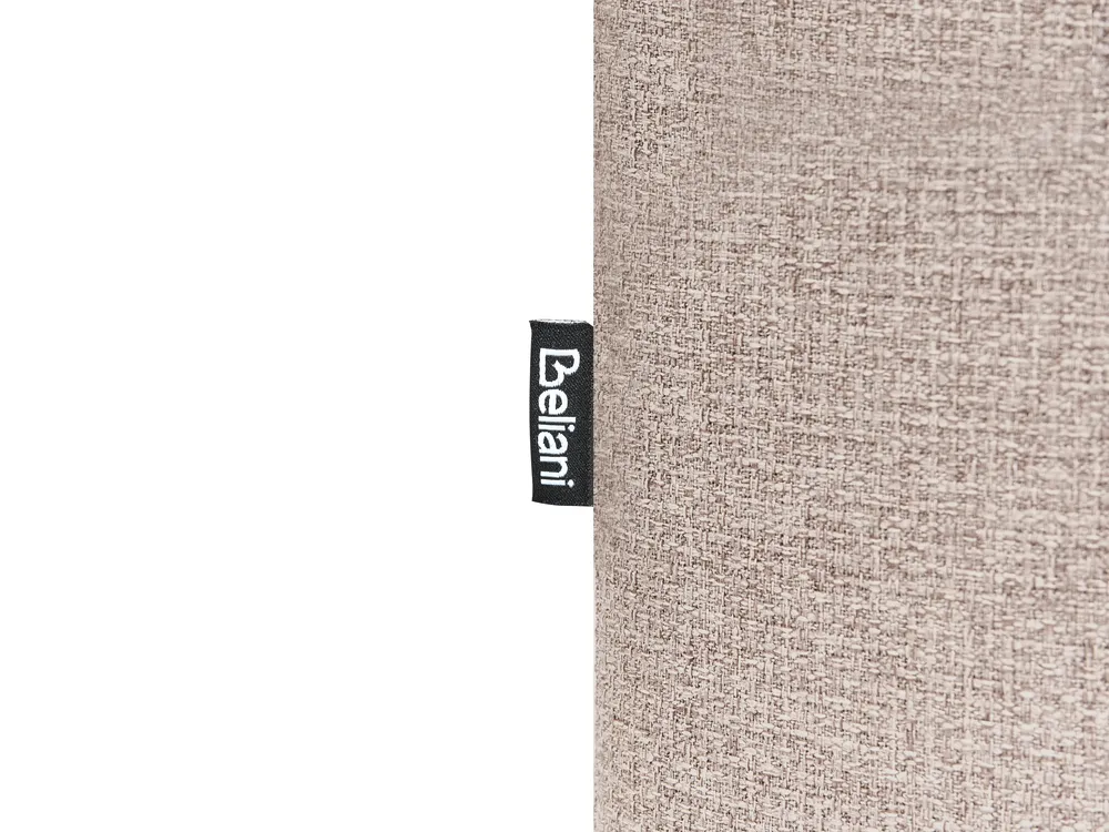 Eckschlafsofa 3-Sitzer NASSJO Kunstleinen Hellbraun rechtsseitig_999575