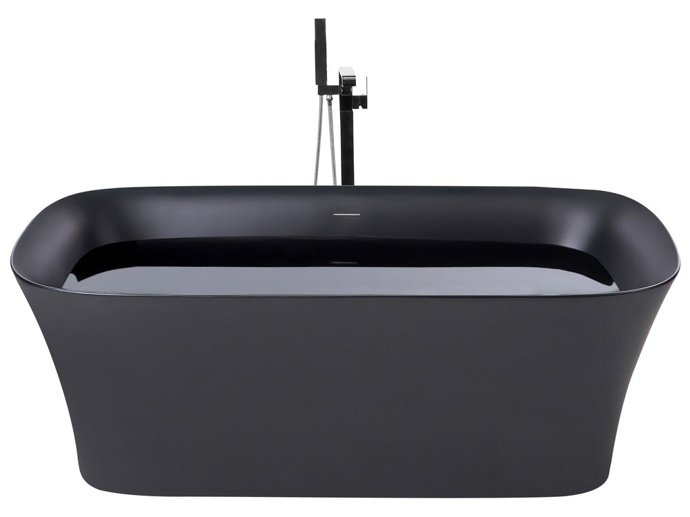 Freistehende Badewanne LANALHUE 160 x 75 cm Schwarz