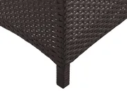 Sonnenliege mit Kissen VASTO mit Relaxfunktion Polyrattan Braun_802160
