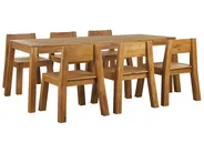 Gartenmöbel Set 6-Sitzer LIVORNO Akazienholz Braun_796741