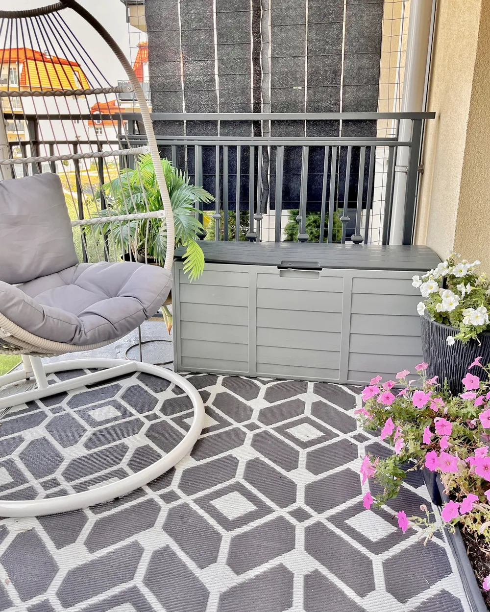 Aufbewahrungsbox LOCARNO 112 cm 50 cm Grau