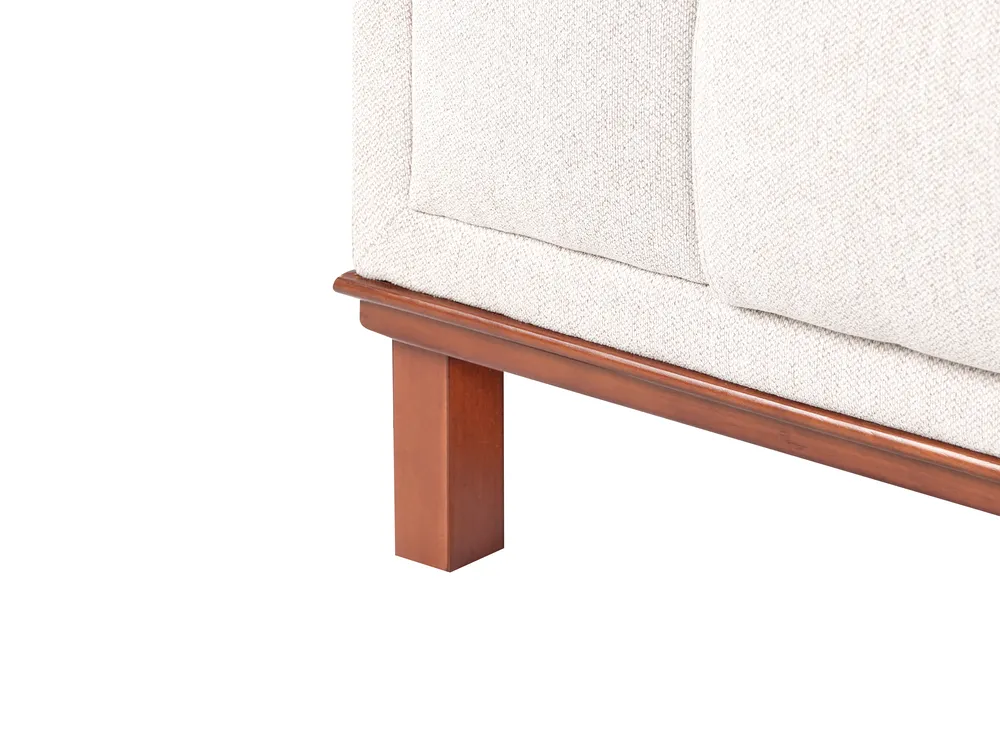 Corner Sofa 4 Seater VENG Fabric Light Beige Left Hand_994993