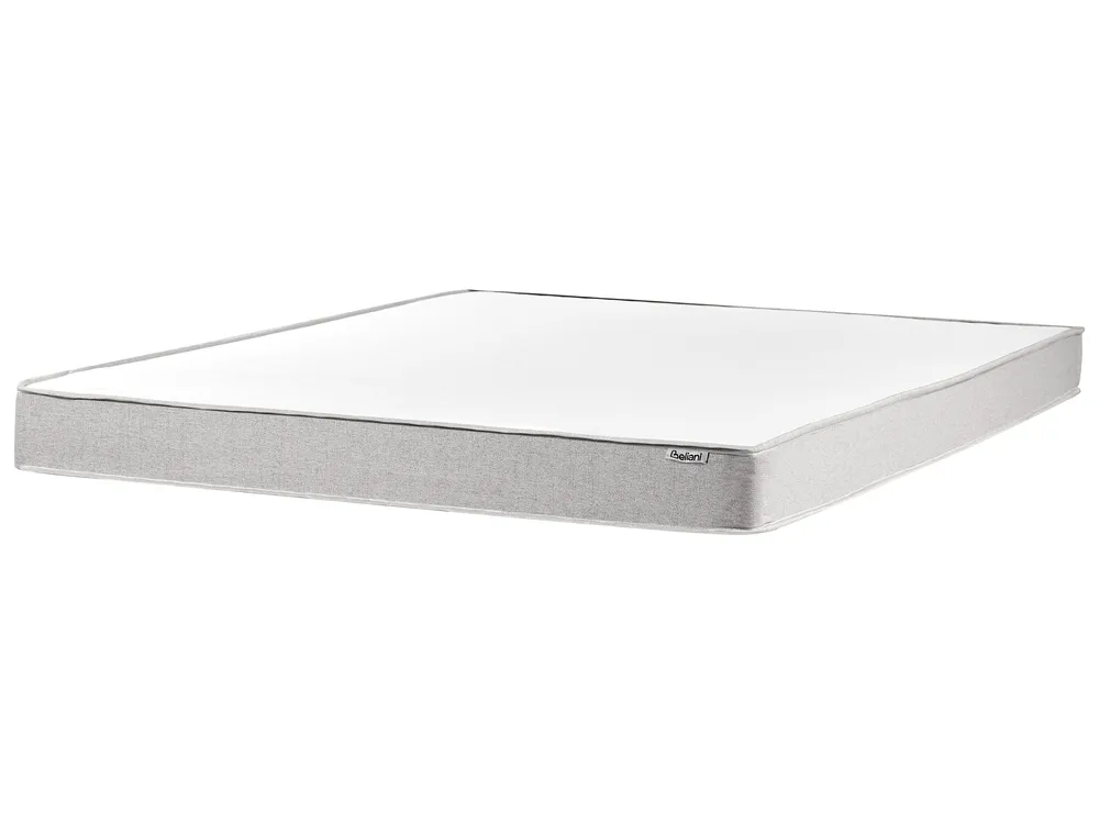 Boxspringbett ohne Kopfteil Stoff COUNTESS 180 x 200 cm Hellgrau_1054452