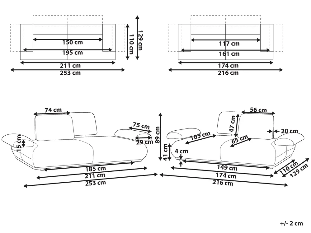 Sofa Set 5-Sitzer NACKA Hellgrün_1056476