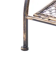Regal 2er Set SICILY 43/37 cm 122/90 cm Metall Schwarz_1029389
