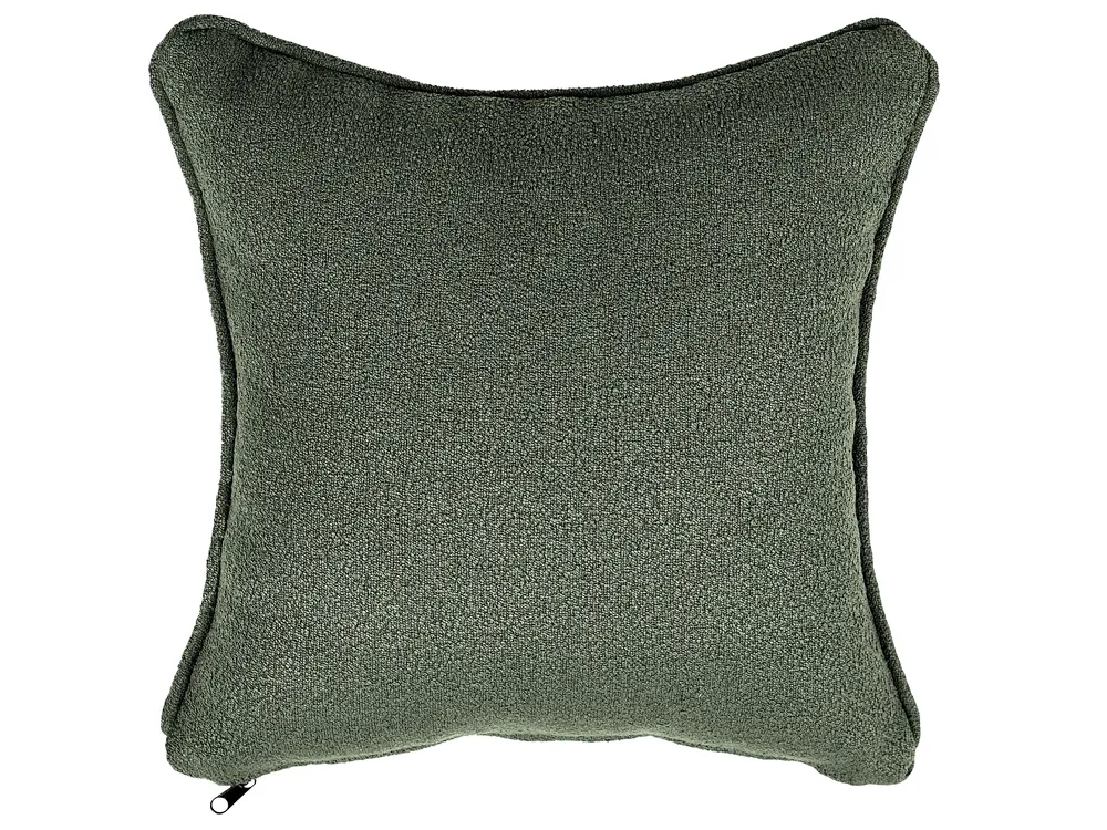 Linksseitige Chaiselongue CHEVANNES Bouclé Dunkelgrün_877230