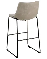 Set of 2 Bar Chairs FRANKS Beige_1025013