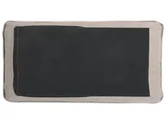 Sofa 3-Sitzer DALVIK mit Ottomane Stoff Hellbraun_981883