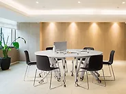 Klappbares Eck-Schreibtischmodul BENDI 90 cm x 64 cm Weiß_1185244