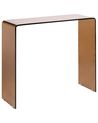 Konsolentisch KENDALL Sicherheitsglas Braun