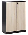 Büroschrank ZEHNA Braun / Schwarz