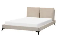 Bed Corduroy MELLE 160 x 200 cm (EU King Size) Taupe_882910