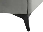 Bett mit Lattenrost Samtstoff MELLE 160 x 200 cm Grau_829860