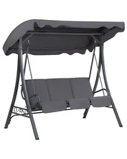 Patio Swing GARBO Metal Dark Grey_683692