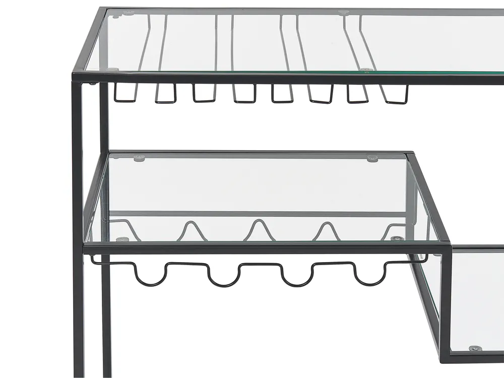 Kitchen Trolley MARCOLA Metal Black_821267