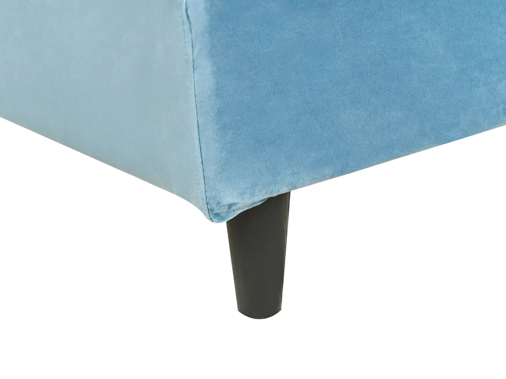 Bed Frame Cover Velvet FITOU 90 x 200 cm Light Blue_875364