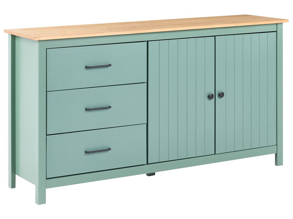 Dressoir met 2 deuren LEONORA Dennenhout Groen