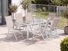 Gartenmöbel Set 6-Sitzer CATANIA Metall Beige