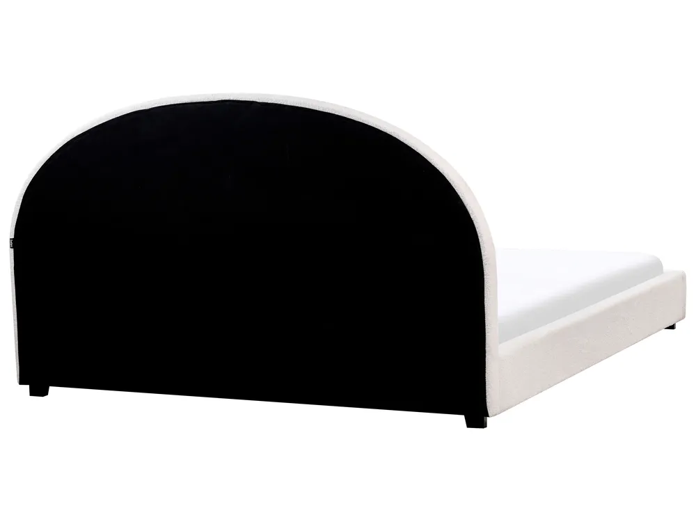 Wasserbett Bouclé VAUCLUSE 180 x 200 cm Cremeweiß_977158
