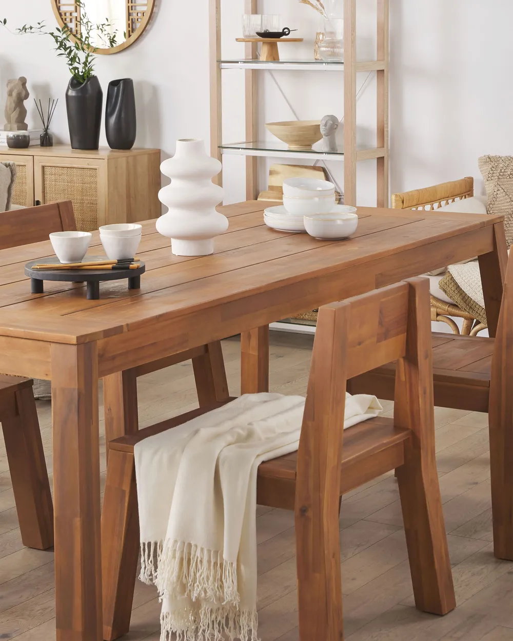 Gartenstuhl 2er Set LIVORNO Akazienholz Braun_899484