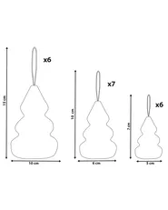 Weihnachtsbaumschmuck 19er Set ORKLA Papier Grün_1030736