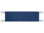Gartenbank mit Auflage TUSCANIA 160 cm Eukalyptusholz Blau_1153873