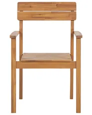 Gartenstuhl 6er Set FORNELLI Akazienholz Braun_823607