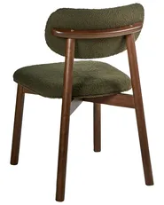 Esszimmerstuhl 2er Set MILLS Bouclé Braun / Grün_975907