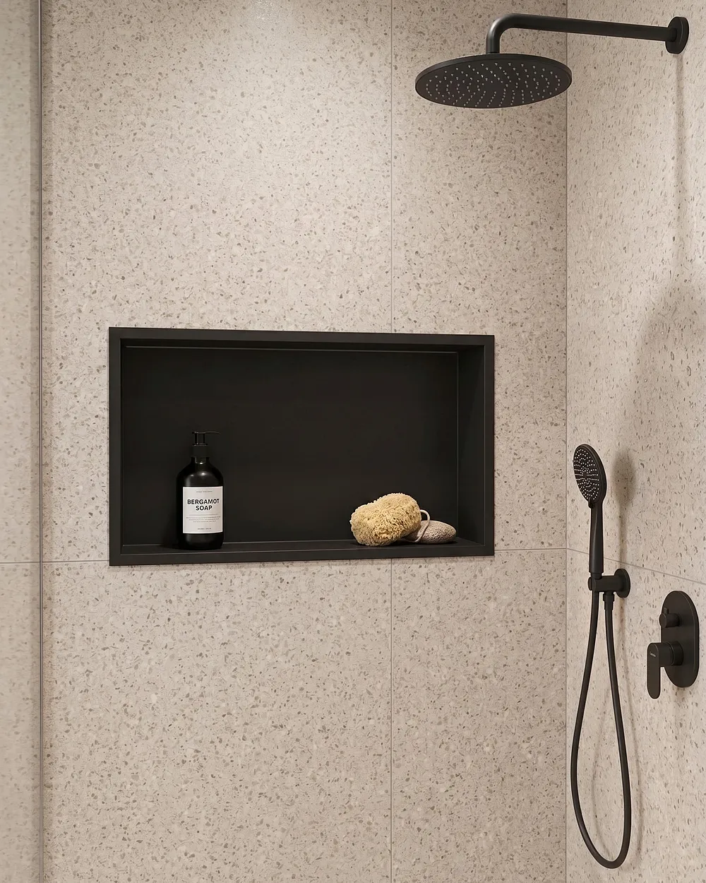 Shower Niche ITAIPU LED Metal Black_1150165