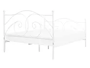 Krevet Metal DINARD 140 x 200 cm Bijeli_765195