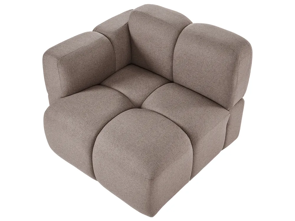 Modul Ecksofa 4-Sitzer MAKSABERG Stoff Taupe linksseitig_1136475