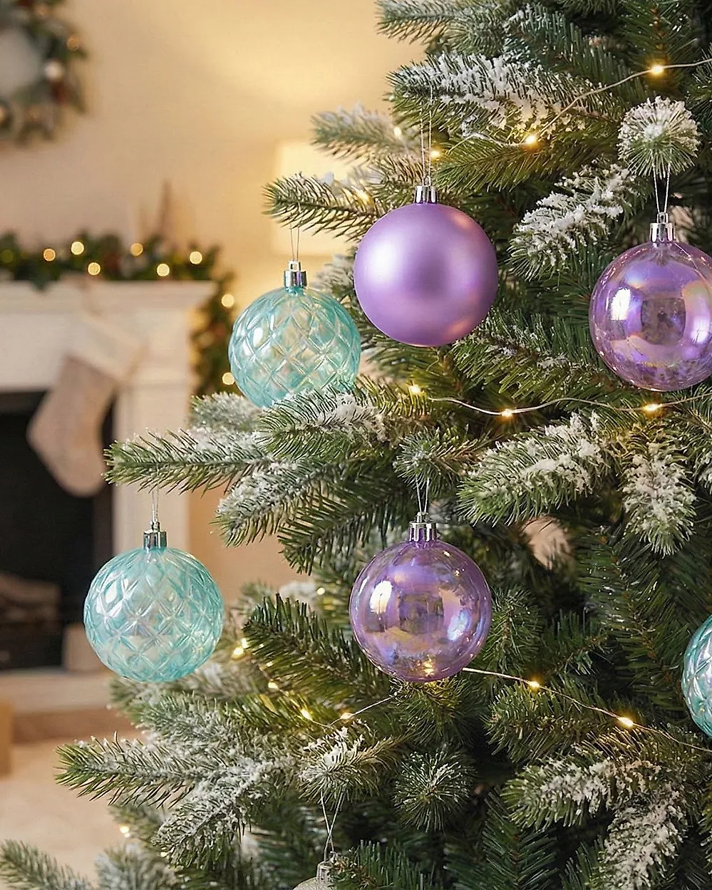 Weihnachtskugel 24er Set ASNEN Violett_1187171