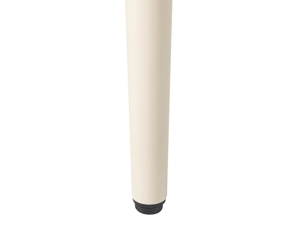 Gartentisch NATURNO 80 cm 80 cm Metall Hellbeige_1000653