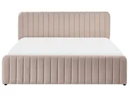 Bett mit Stauraum LUNAN Bouclé Beige 180 x 200 cm_1048468