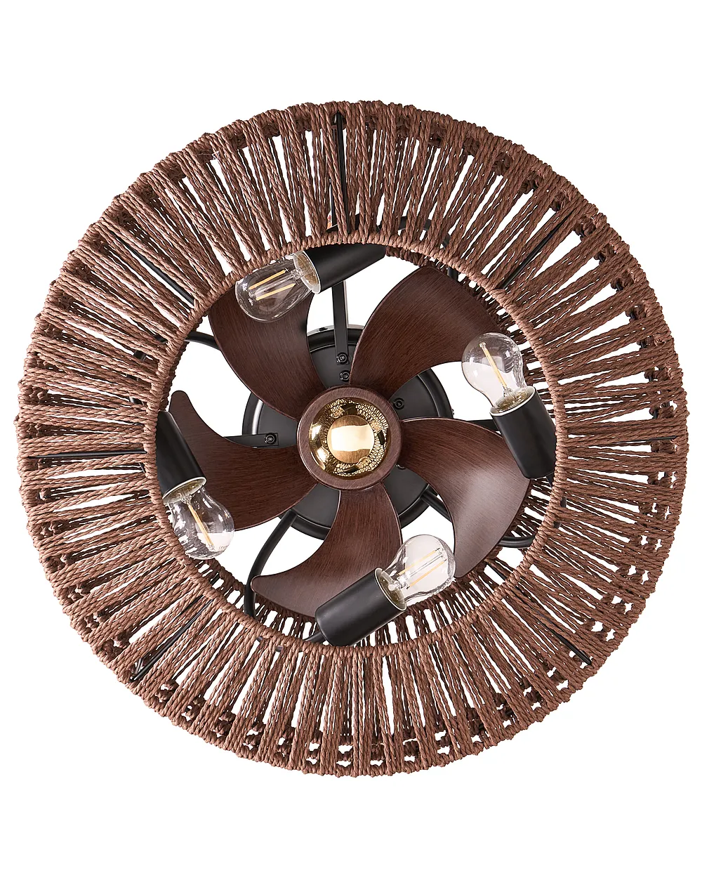 Plafondventilator met verlichting ESTERO met afstandsbediening Bruin_1125565
