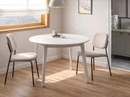 Dining Table ROXBY White 100 cm 100 cm Pine Wood_1070953