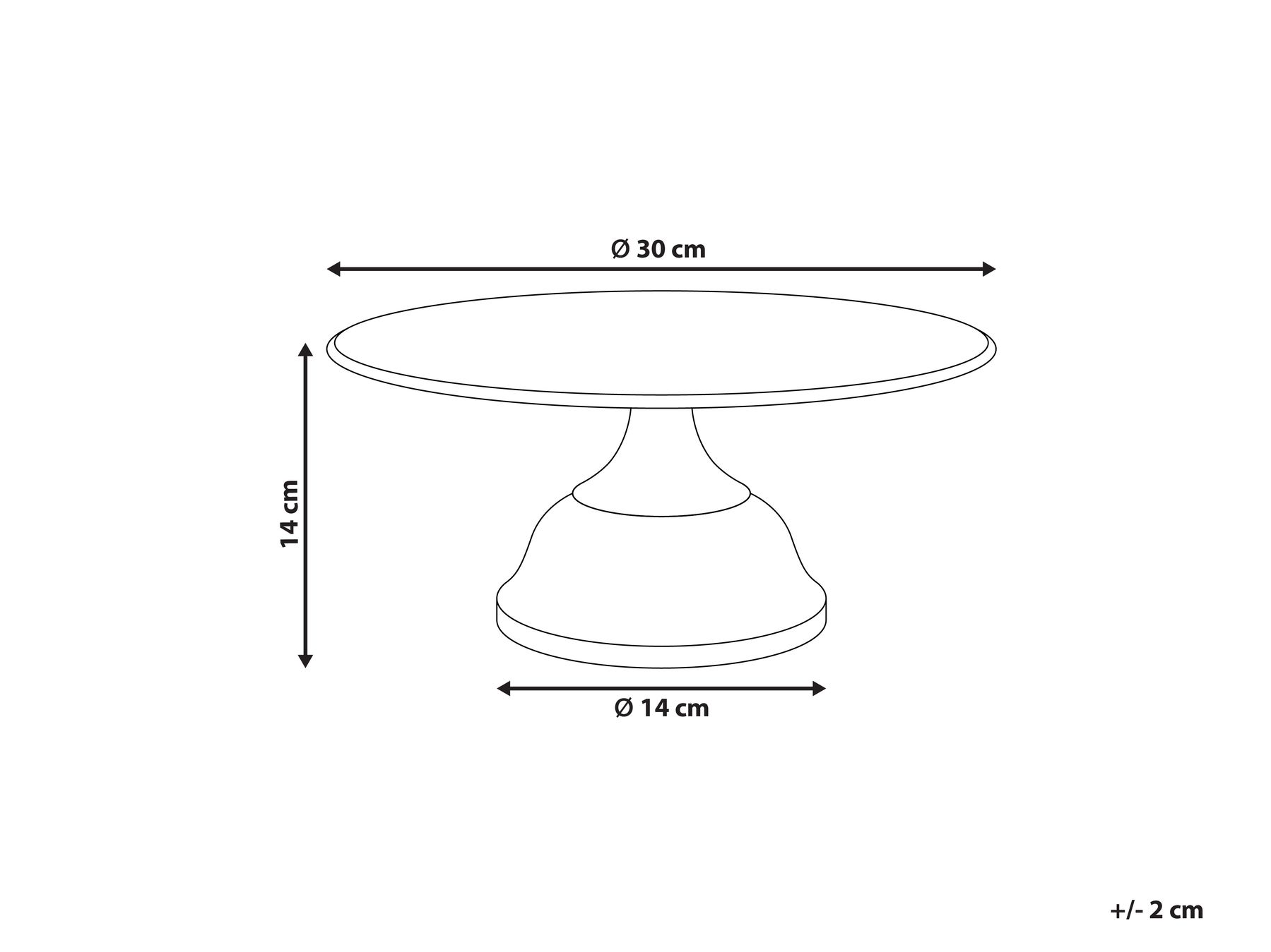 Tortenplatte BRIOCHE Metall Schwarz_967068