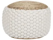 Pouf AIZA Baumwolle Weiß_886782