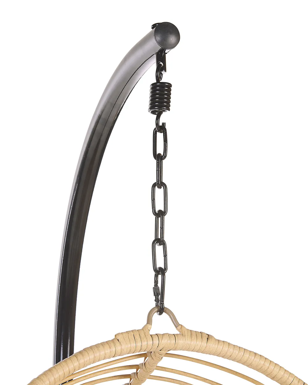 Hanging Chair with Stand CASOLI PE Rattan Natural_763745