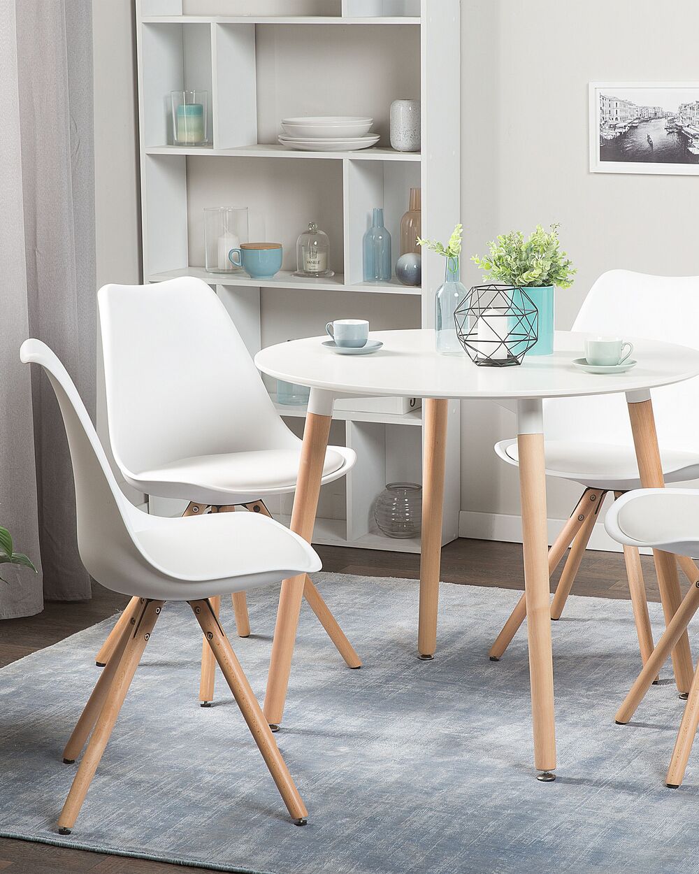 Set of 2 Dining Chairs DAKOTA White