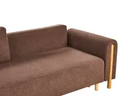 Schlafsofa 3-Sitzer KVAM mit Stauraum Bouclé Braun_1021891