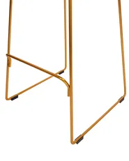 Set mit 2 Barstühlen PENSACOLA Metall Gold_907490