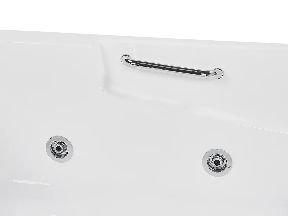 Whirlwanne Eckmodell mit LED BAYAMO 170 x 120 cm Weiß rechtsseitig_821174