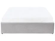 Ottoman Bed without Headboard DINAN Fabric Light Grey 120 x 200 cm (EU Small Double)_1188188
