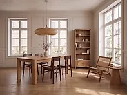 Armchair MIDDLETOWN Mahogany Natural_1169295