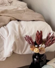 Bett mit Lattenrost Stoff BORDEAUX 160 x 200 cm Beige_1170438