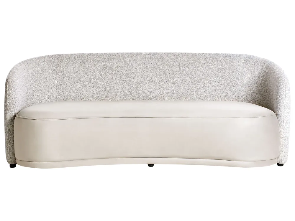 Sofa 3 Seater ROSET Fabric Light Beige_983865