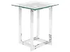 Beistelltisch CRYSTAL Sicherheitsglas Silber