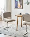Esszimmerstuhl 2er Set IRWIN Cord Taupe