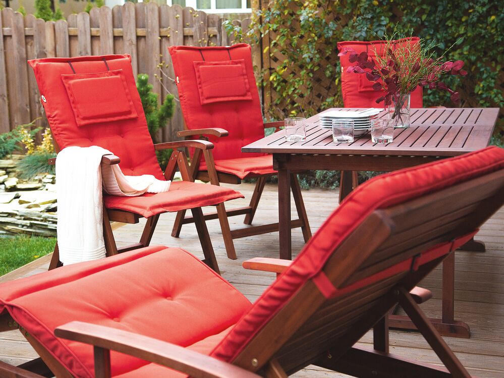 Back/Seat Cushion TOSCANA 50 x 70 cm Red